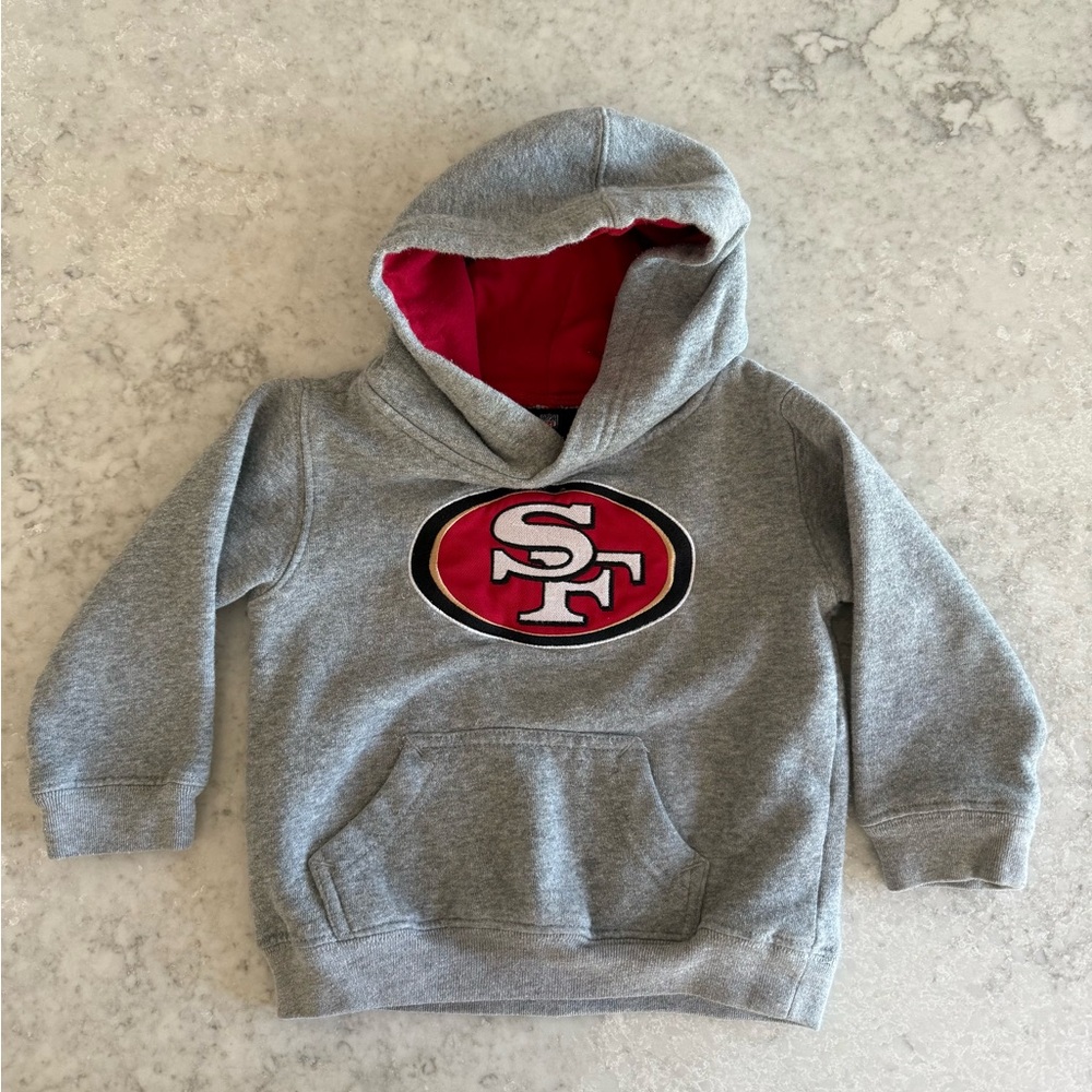 NFL Gray 49ner Toddler Hoodie